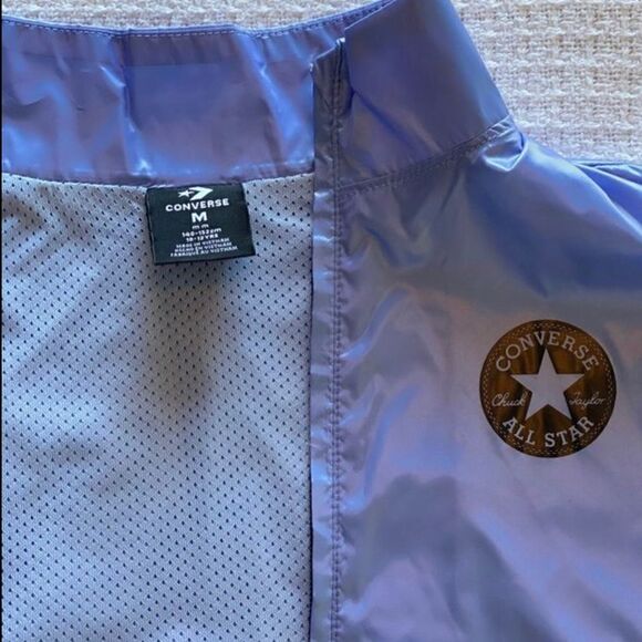 CONVERSE Girls Taffeta Bomber Lightweight Jacket - Picture 5 of 11